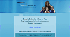 Desktop Screenshot of olympiaaquatics.com